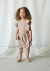 Chloé | Corduroy Cotton Anglaise Dress | Wistful Mauve
