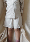 Pajamas Sateen Ruffle Shorts | Fawn
