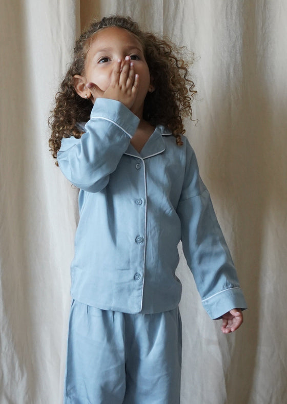 Two-Piece Pajamas Set | Cloud Blue