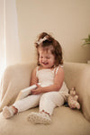 Lily | Swiss Dot Cotton Playsuit | Antique Ivory