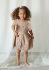 Chloé | Corduroy Cotton Anglaise Dress | Wistful Mauve