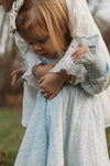 Harlow | Cotton Sparkle Dress | Baby Blue