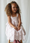 Amélie | Muslin Cotton Anglaise Dress | Seashell