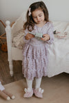 Amelia | Sateen Anglaise Dress | Lilac