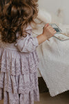 Amelia | Sateen Anglaise Dress | Lilac