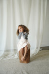 Elea | Corduroy Cotton Anglaise Dress | Primrose