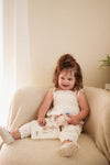 Lily | Swiss Dot Cotton Playsuit | Antique Ivory