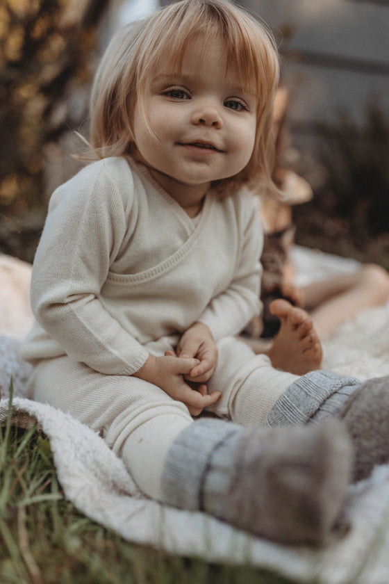 Cashmere Footless Leggings | Pure Beige