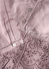 Amelia | Sateen Anglaise Dress | Lilac