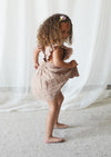 Chloé | Corduroy Cotton Anglaise Dress | Wistful Mauve
