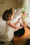 Lily | Swiss Dot Cotton Playsuit | Antique Ivory