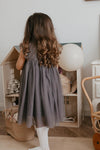 Scarlett | Cotton Tulle Dress | Sleet Gray