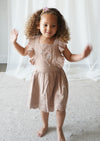 Chloé | Corduroy Cotton Anglaise Dress | Wistful Mauve