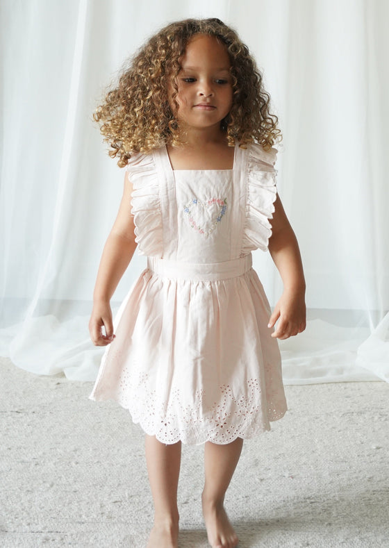 Chloé | Corduroy Cotton Anglaise Dress | Primrose