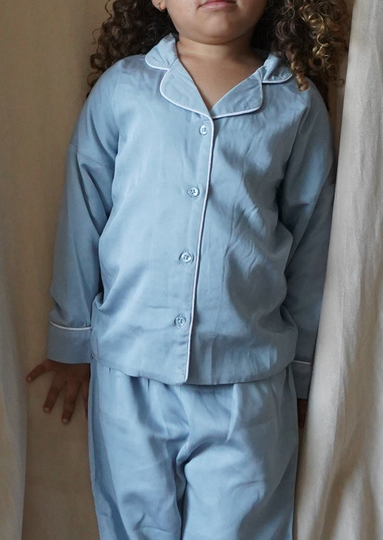 Two-Piece Pajamas Set | Cloud Blue