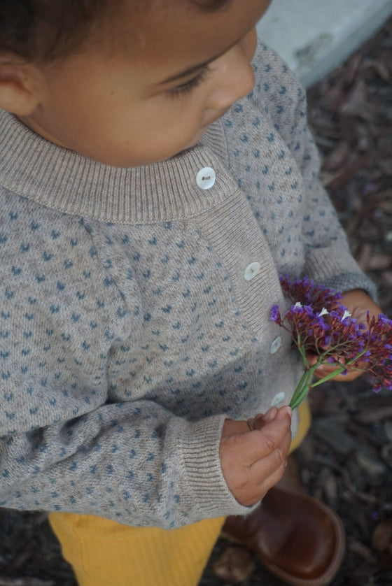 Cashmere Cardigan | Petit Coeur Natural
