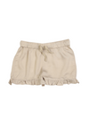 Pajamas Sateen Ruffle Shorts | Fawn