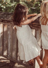 Nora | Swiss Dot Cotton Flowy Dress | Antique Ivory