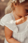 Haven | Swiss Dot Flare Dress | Antique Ivory