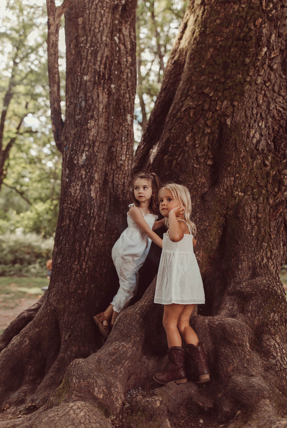 Lily | Swiss Dot Cotton Playsuit | Antique Ivory