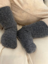 Cashmere & Wool Socks | Dark Gray Melange