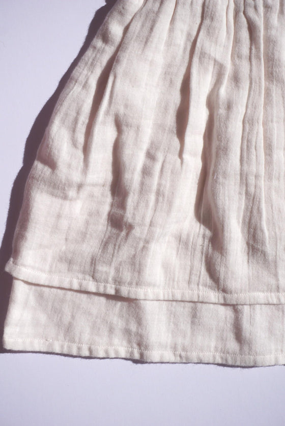 Willow | Organic Muslin Cotton Dress | Coconut Cream